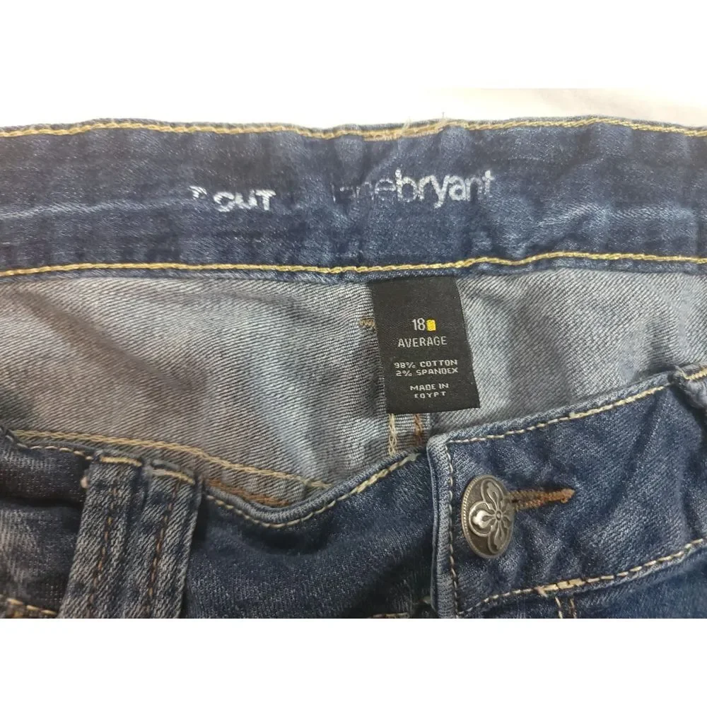Lane‎ Bryant Boot Cut Denim Jeans Pants Blue Medium Wash Womens Plus 18 Average
